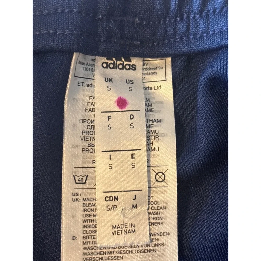 Adidas Tiro Track Pants S Navy Blue Tapered Soccer Joggers